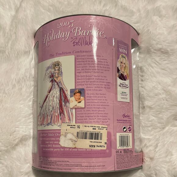 2005 Holiday Barbie Doll by Bob Mackie Barbie Collector NIB New - Picture 4 of 5